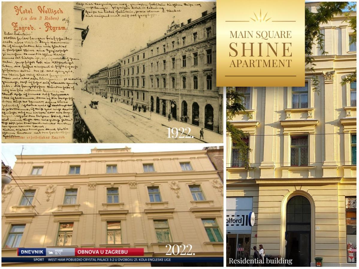 Luxurios And Historic Apartment "Shine" - Right On The Main Square ザグレブ エクステリア 写真