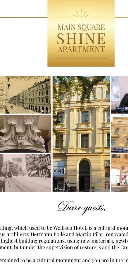 Luxurios And Historic Apartment "Shine" - Right On The Main Square ザグレブ エクステリア 写真